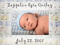 Description: Baby Blanket Birth Announcement