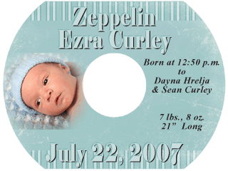 Description: BabyDisc Birth Announcement CD
