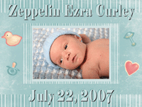 Description: Baby Boy Birth Announcement