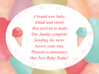 BabyDisc Baby Pops Electronic Birth Announcement