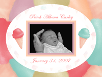 Description: Baby Pops Birth Announcement